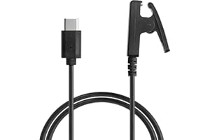 kwmobile USB C Ladekabel kompatibel mit Garmin vivomove Trend/Lily/HR/Forerunner 35/30 / 735XT - Kabel Charger - Smart Watch Typ C Ersatzkabel - Fitnesstracker Aufladekabel