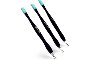 Generic IVON 3er-Pack Nagelhauttrimmer-Schieber-Entferner, Gummispitze sanft zum Nagelbett