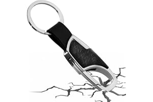 Lecerrot Portachiavi con Pelle | Portachiavi per auto di lusso Portachiavi con clip a sgancio rapido,Semplicità elegante per veicoli, uffici, apribottiglie, disco U, famiglia