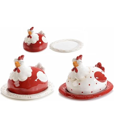 Set Di 4 Piatti Dessert Pasquali In Porcellana Con Coniglietti Happy Easter – Diametro 19 Cm, Regalo Perfetto