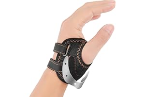 FORTEMOTUS Órtesis de Pulgar CMC para Osteoartritis de Articulación Silla de Montar con 2 Correas para Alivio de Rizartrosis y Inestabilidad de Base,Izquierda, L, 19-26 cm