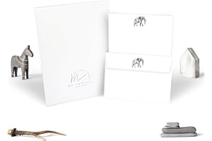 Me Loovely Elephant Letter Writing Paper and Envelopes Set A5 Size Animal Writing Papers Stationery Supplies | Christmas Gifts (10 Letters and 10 Envelopes with Gift Envelope)