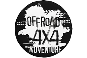 ZHIMAHOU Housse de roue de secours universelle de rechange, 4 x 4 Adventure étanche à l'eau et à la poussière pour remorque, camping-car, SUV, roue de voiture tout-terrain 40,6 cm