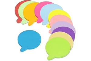 YZDZSW 12 Farben Farbige Haftnotizen, Haftnotizen Klebezettel, Farbig Runden Notizblöck Super Sticky Notes für Büro Zuhause Schule Sitzung (Blase+600 Blatt+70 * 70mm)
