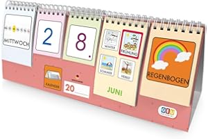 ‎EDITORIAL GEU Kinder Kalender für Lernen und Spaß - Zeitlos gestaltet mit Piktogrammen. Mein Erster Kalender Kinder Montessori. Wochentage - Monate. Jahre und Jahreszeiten (Deutsch)