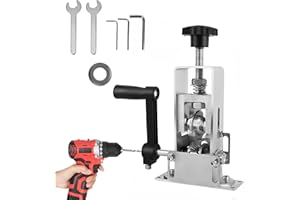 Asaiy Kabelschälmaschine für 1-25 mm Kabel, Kupfer-Abisoliermaschine für Handkurbel oder Bohrmaschine, Abisolierzange, Kabelschäler, Kabelentmanteler, für Schneiden von Abisolierschrott