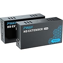 thumbnail image 2 of Pway Hdmi Extender 500ft No Delay Over Cat5e 6 Hdmi 2 of 10
