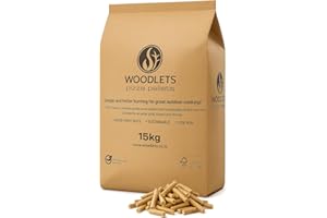 Premium 15kg Pizza Oven Wood Pellets – 100% Natural Fuel, High Heat & Quick-Light for Pizza Ovens, BBQ Grills & Smokers (Low Ash) with Topline Card