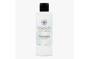 Gaahleri KT201 Airbrush Förtunning – Akryl, Vattenbas, 210 ML, Giftfri | Optimerar flöde, förhindrar igensättning, luktfri, giftfri, 210 ML