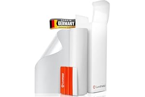 ‎LUXSHIELD Luxshield folia ochronna lakieru 12x200 cm do samochodu, motocykla, roweru – przezroczysta, błyszcząca folia ochronna, samoprzylepna, na metry, wyprodukowana w Niemczech