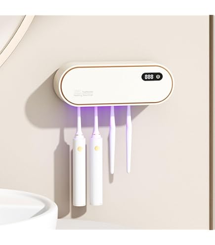 Sterilizzatore UV Per Spazzolini - Da Parete, Ricaricabile USB, Uccide Il 99.9% Dei Batteri - Foto 8