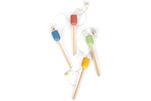 Small Foot Jeu de Bilboquet en Bois, Lot de 4, Jeu d'adresse, pour Enfants à partir de 3 Ans, 12609