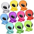 ArtCreativity Rubber Galactic Aliens, Set of 10, Alien Toys for Kids in Assorted Colors, Great as Outer Space Party Favors, Bath Toys for Kids, Swimming Pool Toys, and Office Desk Decorations