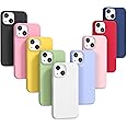 9X Cover per iPhone 13 6.1", Custodie Morbido Silicone Case Tinta Unita Ultra Sottile TPU Flessibile Gomma Protezione Posteri
