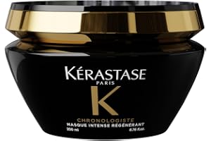KÉRASTASE Chronologiste Hårmask, Vit, 200 ml | Hyaluronsyra, återupplivande mask, kronologistvård, djup näring, mjukare hår, hjälper till att ge näring åt håret
