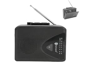 ZUNATE Kassettenspieler, Tragbarer Kassettenrecorder, AM FM Radio, Stereo, Kompakter Persönlicher Kassettenrekorder mit Externem Lautsprecher und 3,5 mm Kopfhöreranschluss