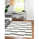 MEC HOME Karesse 130 - Modern Desenli, Makinede Yıkanabilir, &Ccedil;ift Taraflı Kilim - 7 Boyut Se&ccedil;eneği (80x120)
