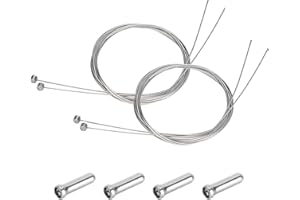 GINDDY Mountain Bike Brake Cable Inner Cable,4 Pcs Universal Bike Brake Inner Cable Bicycle Brake Cable Replacement Accessories Road Bike Shifter Cables for Mountain Road Bike Replacement Bike Brake Cable