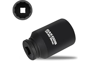 DAKCOS Klucz nasadowy 1/2 cala 36 mm z profilem 12-zębnym, CR-MO