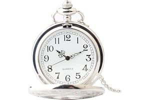 CERIOLL Orologio Da Taschino, Orologio Da Tasca Vintage, Orologio Da Tasca Al Quarzo Con Catena, Collana Di Orologio Da Taschino, Orologio Da Taschino Uomo, Orologio Da Taschino Vintage Con Numeri Romani