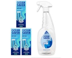 OceanSaver Anti-Bacterial All Surface Cleaner Starter Kit, Anti-Bac Cleaning Product for Disinfecting Surfaces, Just Add Wate