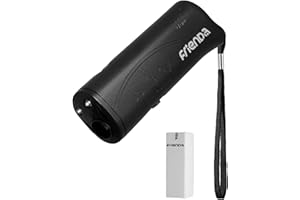 Frienda Ahuyentador de Perros por Ultrasonido LED y Entrenador Dispositivo 3 en 1 Dispositivo de Entrenamiento de Perro Portátil para Detener Ladridos (Negro)