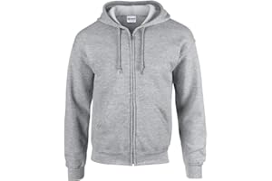 GILDAN Heavy Blend Unisex Adult Full Zip Hooded Sweatshirt Top