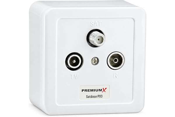 PremiumX PX3 antennuttag 3-vägs enduttag antennuttag