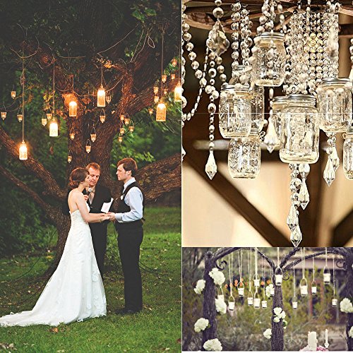 Solar Mason Glas Licht, Sonnen Mason Glas Deckel einlegen und helle Schnur, Mason Jar Glas LED Solar Licht sieben verschiedene Farben, Es kann ganzjährig im Freien benutzt werden (1 Packung,Warmweiß) - 4