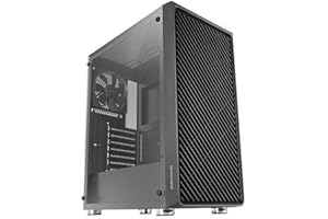 Mars Gaming MC-3000, Semitower Gaming ATX, Finestra Vetro Temperato, Parte Frontale Metal-Mesh, 4 Ventole 120 mm, Nero
