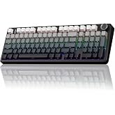 Aula F99 Pro 3 Modlu RGB Hot Swap Mekanik Nimbus V3 Switch Kablosuz Makrolu Klavye Gradyan Gri