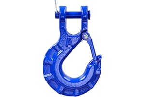 NUOOO Kranhaken Schwerkraft Rigging Hebeindustrie Rundhaken Edelstahlwirbel Hubhaken Stahlösenhaken für Ausrüstung Verdrängung Gewichtheben und Schiffsbau Tragfähigkeit 3200 kg