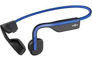 ‎SHOKZ SHOKZ OpenMove Słuchawki z przewodnictwem kostnym, sportowe słuchawki Bluetooth z mikrofonem, wodoodporny bezprzewodowy zestaw słuchawkowy IP55 do biegania, czas odtwarzania 6 godzin,Niebieski