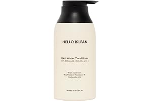 Hello Klean Hard Water Conditioner - Repairs Hair Elasticity & Fights Against Breakage Caused by Hard Water - Cleanses Mineral & Chlorine Residue - Strengthen & Hydrate - Suitable for Dry Brittle Hair