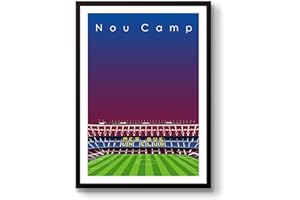 HOME GROUND Home.Ground.Prints Wall Art Graphic Design Football Stadium Gift Print Collection - FC Barcelona "Nou Camp" Barca FCB