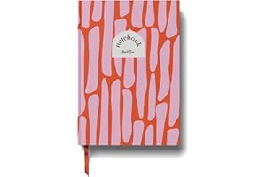 Yop & Tom Lined Notebook (A5) - Pink Pebbles - Hardback Journal - Medium Ruled
