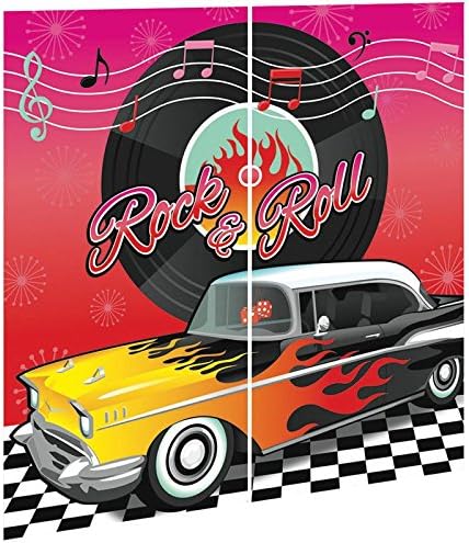 Amscan 50s Classic Scene Setters Wall Decorating Kit 165cm x 82.5cm