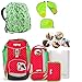 Produktbild Ergobag Schulrucksack-Set 8-tlg Set GaloppBär inklusive Sicherheitsset Grün & Regencape Grün
