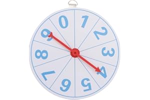 ABOOFAN 20 Cm Artesanía Rueda de Lotería Spinner Niños Premio Rueda Juguete DIY Casino Spinning Premio Rueda Fiesta Prop Número Estilo