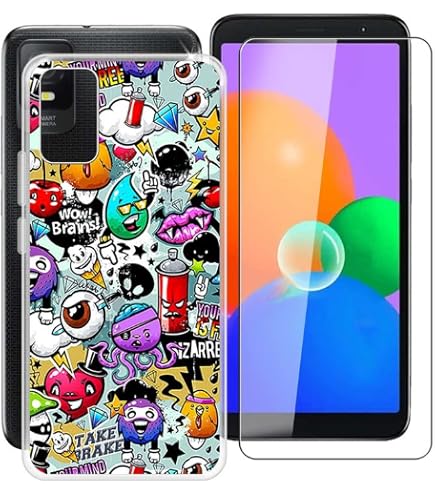 HONLEN Custodia Per TCL 403 – Cover Trasparente Sfumata In TPU – Angoli Rinforzati Con Airbag – Antigraffio E Antiurto - 5