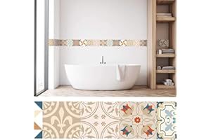 setecientosgramos Cenefa Auto-Adhesiva | Decoración de Pared Cocina & baño, 5 m x 15 cm | lis