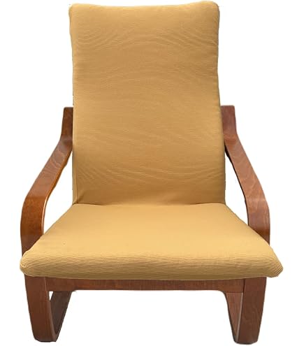 Housse De Rechange Cuir Synthétique Noir Pour Repose-Pieds Poang IKEA - Sur Mesure