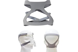 Babyfond CPAP Mask Headgear, Large CPAP Headgear Strap Compatible CPAP Mask Headgear Sleep Apnea Universal Mask Headgear for Dreamwear Mask Strap comfortable CPAP supplies (Grey)