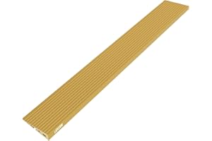 LIEKUMM 2.5 cm Rise Threshold Ramp for Doorways, 800 kg Capacity PVC Threshold Ramps for Wheelchairs, Scooter, Garage, and Step, Cuttable, Yellow