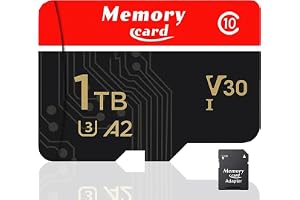 Memory Card 1024GB MicroXC Mini Card Class10 U3 High Speed Flash Memory for Camera, Phone, Tablet, PC, with Adapter