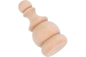 Angoily Wood Finials for Staircases and Bed Posts Unfinished Wooden Finials for DIY Crafts Decorative Wood for Furniture and Home Decor Wooden Post