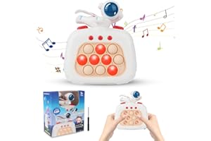 Fiotha Pop Fidget it Spielzeug,Quick Push Spiel,Elektronisches Sensorspiel,Bubble Sensory Fidget Toy,Push Bubble Fidget,Pop It Fidget Toys für frühe Entwicklung und Konzentrationstraining - Weiss