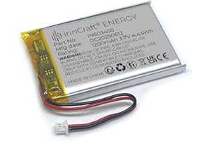 Akumulator Litowo Polimerowy innCraft Energy 1200mAh 3.7V, 52x34x6 Model 603450 2P Molex 51021-020 1.25mm konektor