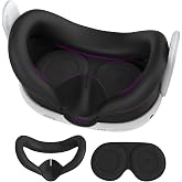 AMZDM Y&uuml;z yastığı kapak Oculus Quest 3 y&uuml;z pedi Lens kapakları koruyucular yıkanabilir VR silikon kapakları Meta Quest 3 akse