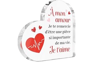 Putuo Decor Plaque Décorative Acrylique, Message d'amour, Enseigne Murale Romantique, Cadeau Saint-Valentin (Je T’Aime Toujours)